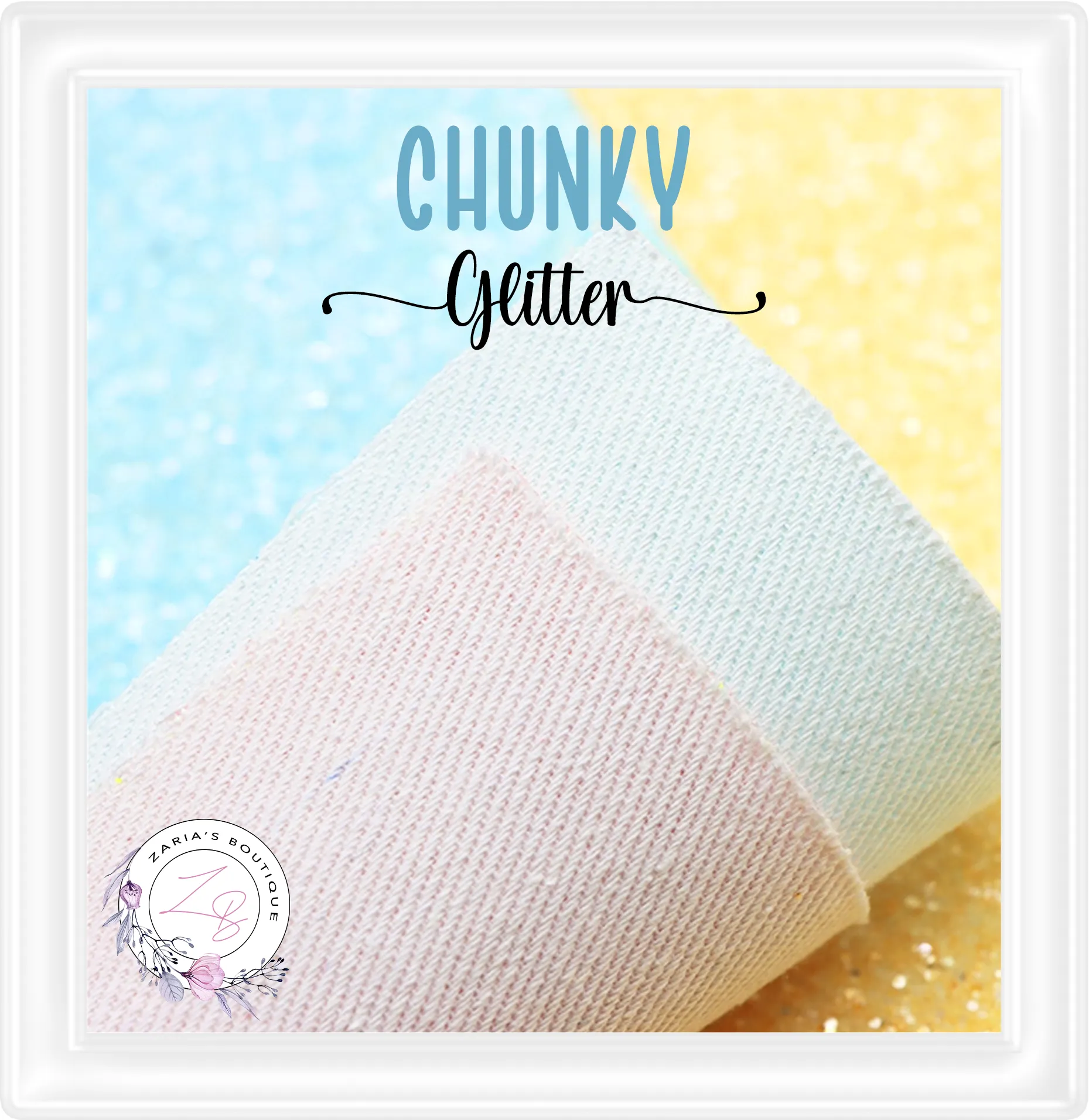 ∙ CHUNKY GLITTER ∙ Blush Pink Frosted Sprinkle ∙ 1.2mm