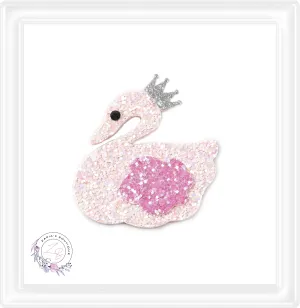 ⋅ Light Pink Swan Princess ⋅ Chunky Glitter Embellishments x 2