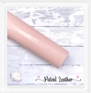 ⋅ Patent Leather ⋅ Smooth & Glossy Vegan PU Leatherette ⋅ Ballet Pink ⋅