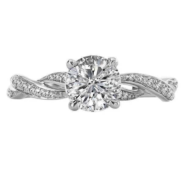 14kt White Gold Classic Semi-Mount Diamond Ring