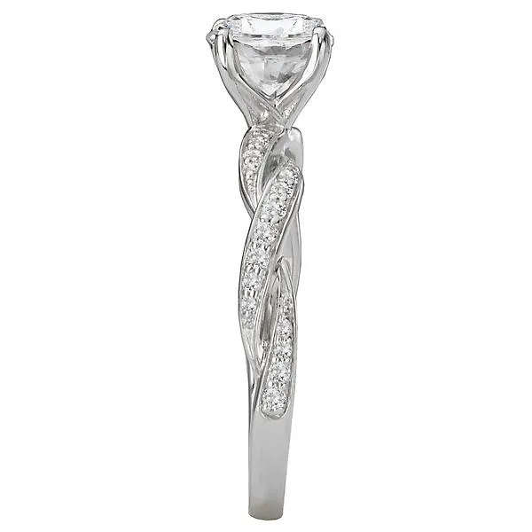 14kt White Gold Classic Semi-Mount Diamond Ring