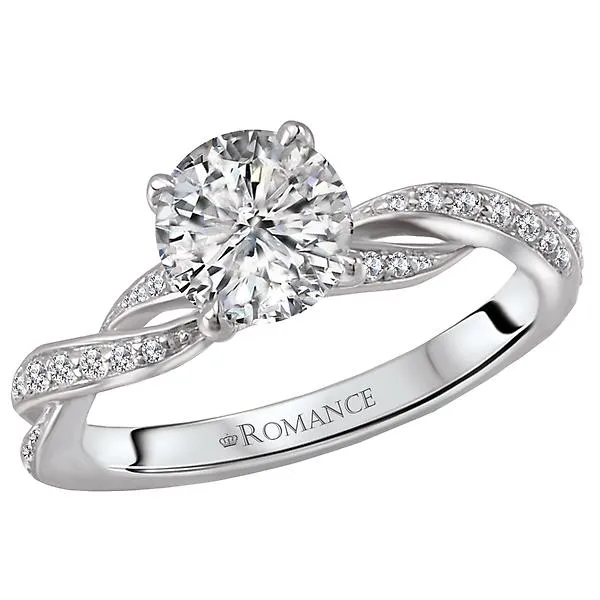 14kt White Gold Classic Semi-Mount Diamond Ring