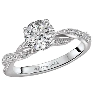14kt White Gold Classic Semi-Mount Diamond Ring