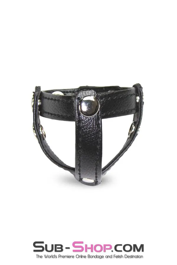 1554M      T-Style Cock Ring with Ball Divider Strap