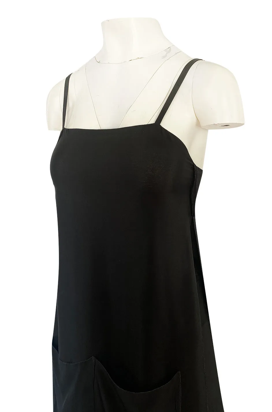 1970s Sonia Rykiel Wide Legged Cropped Pant & Long Tunic Evening Set w Draped Pockets