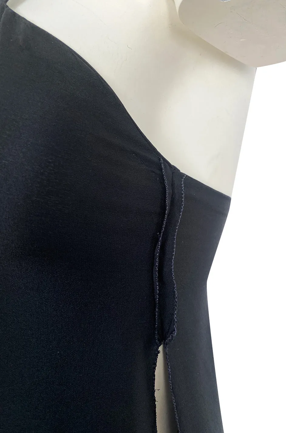 1970s Sonia Rykiel Wide Legged Cropped Pant & Long Tunic Evening Set w Draped Pockets