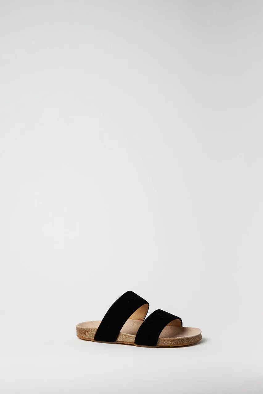 2 Strap Velvet Sandals