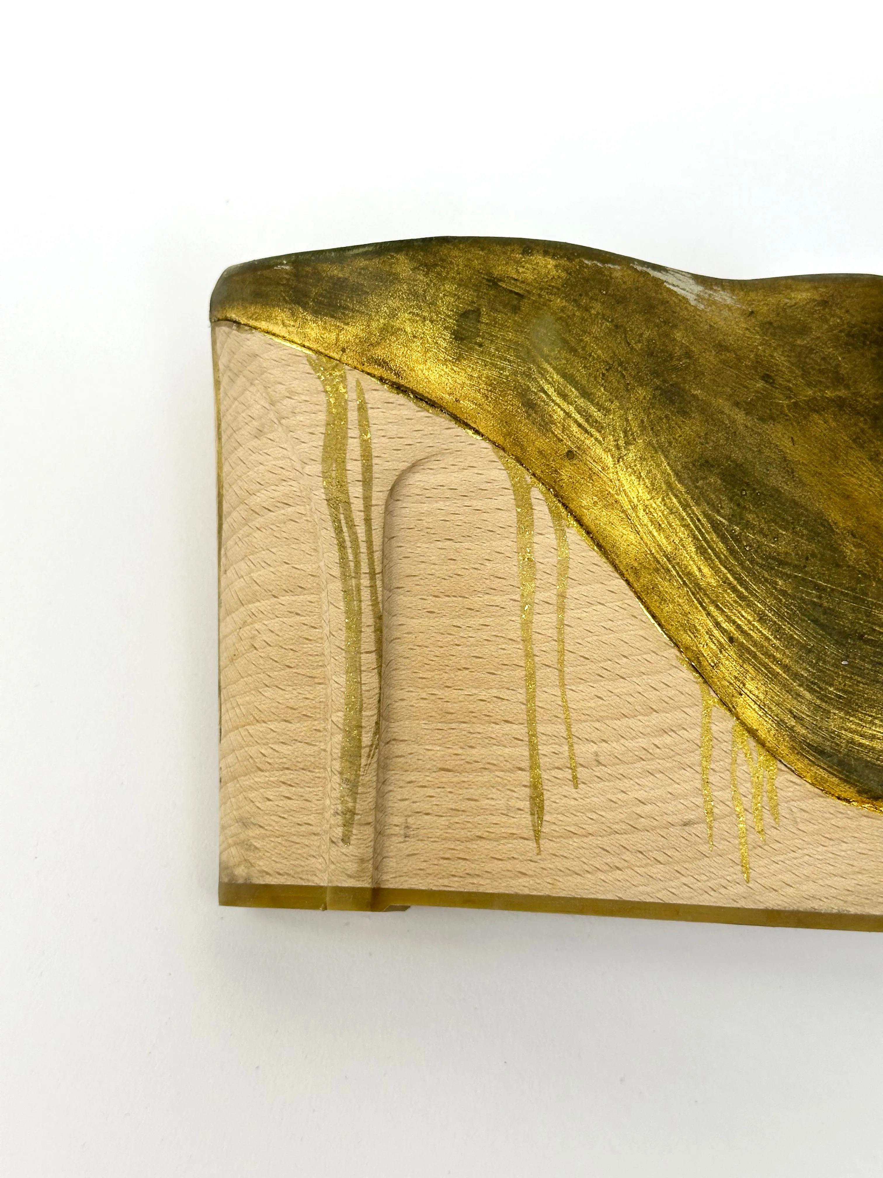 2013 Margiela Metallic Metallic Gold Drip Wedges*