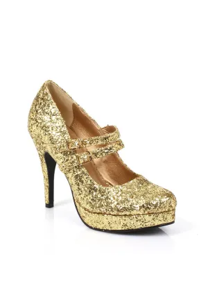 4 Double Strap Glitter Mary Jane