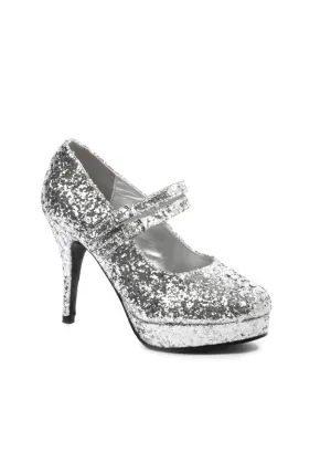 4 Double Strap Glitter Mary Jane