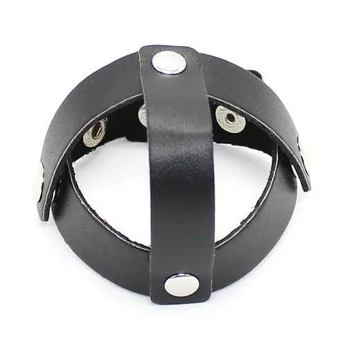 7209DL      Cock Ring Strap with T-Style Ball Divider - LAST CHANCE - Final Closeout!