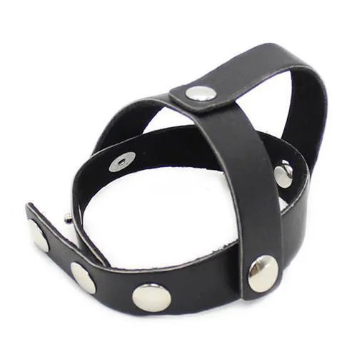 7209DL      Cock Ring Strap with T-Style Ball Divider - LAST CHANCE - Final Closeout!
