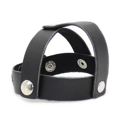7209DL      Cock Ring Strap with T-Style Ball Divider - LAST CHANCE - Final Closeout!