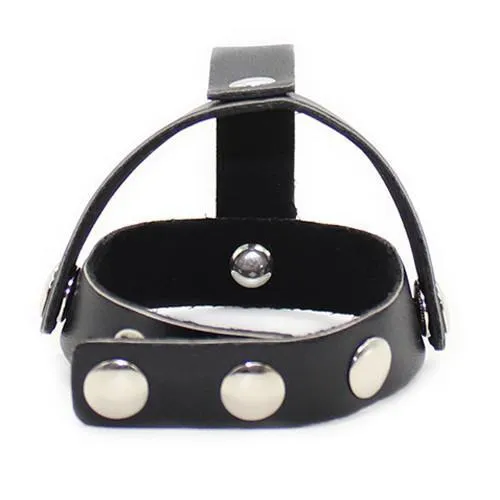 7209DL      Cock Ring Strap with T-Style Ball Divider - LAST CHANCE - Final Closeout!