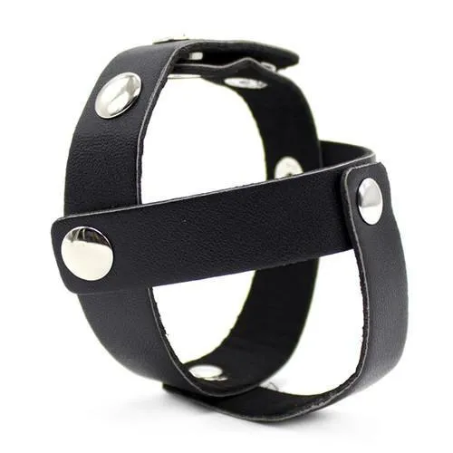 7209DL      Cock Ring Strap with T-Style Ball Divider - LAST CHANCE - Final Closeout!
