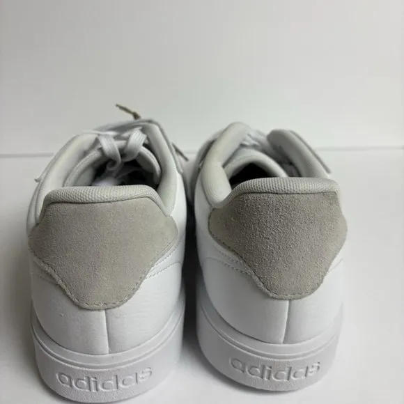 Adidas Men’s Courtblock Lace-Up Sneakers White, Size 11 M