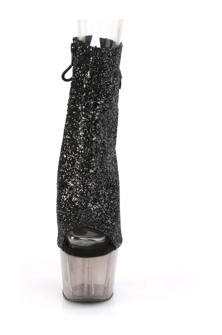 ADORE-1018GT Exotic Boot | Black Glitter