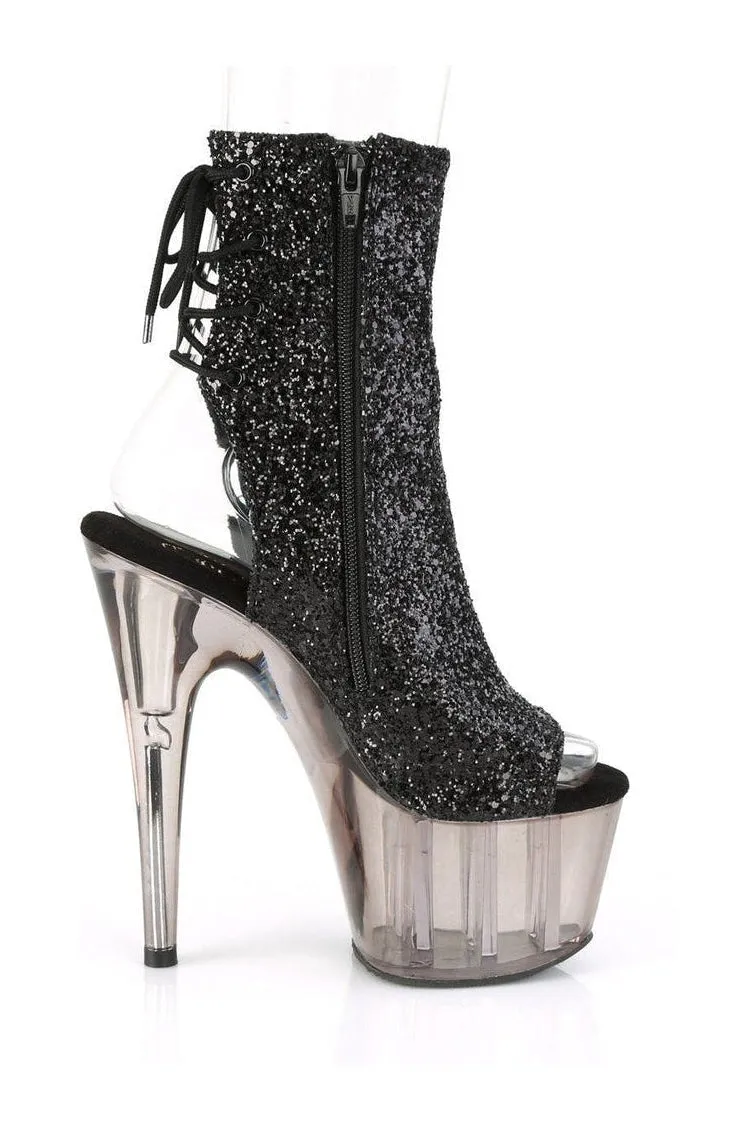 ADORE-1018GT Exotic Boot | Black Glitter