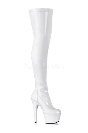 ADORE-3000 Platform Boot  | White Patent