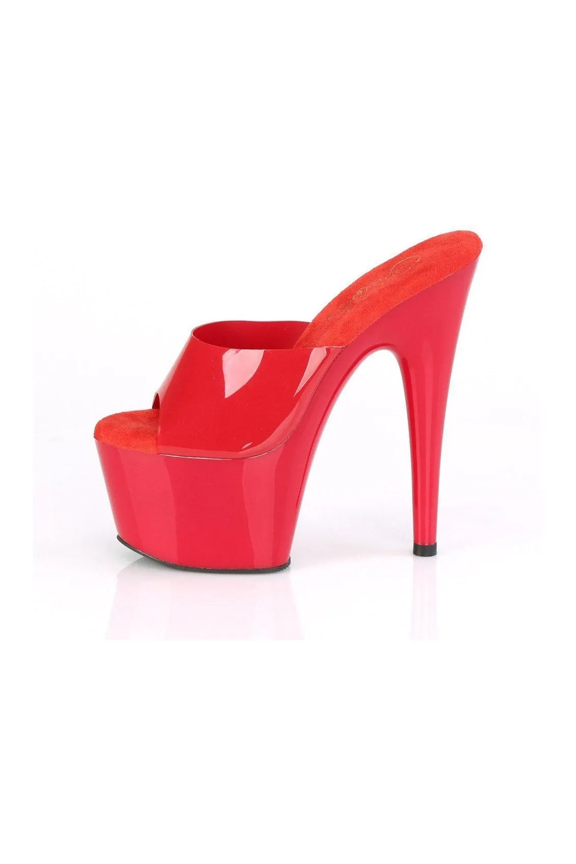 ADORE-701N Exotic Slide | Red Faux Leather