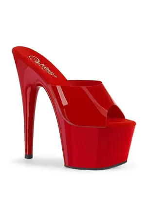 ADORE-701N Exotic Slide | Red Faux Leather