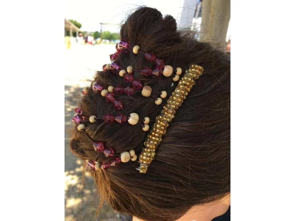 African Butterfly Wire Hair Clip - 9 Tong 662