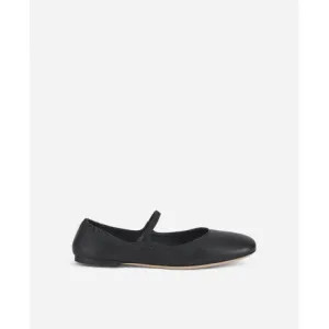AGL Iris Black Ballet Shoe with Strap