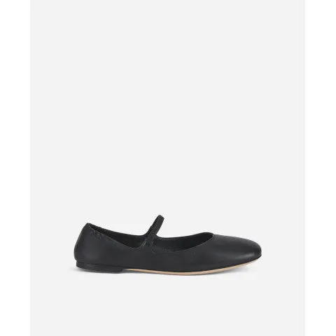 AGL Iris Black Ballet Shoe with Strap