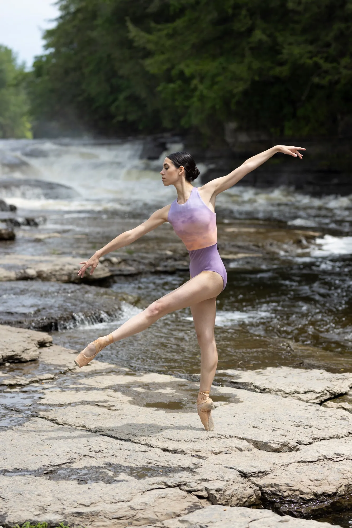 AinslieWear 1131SR Harper with Sunrise Print Leotard