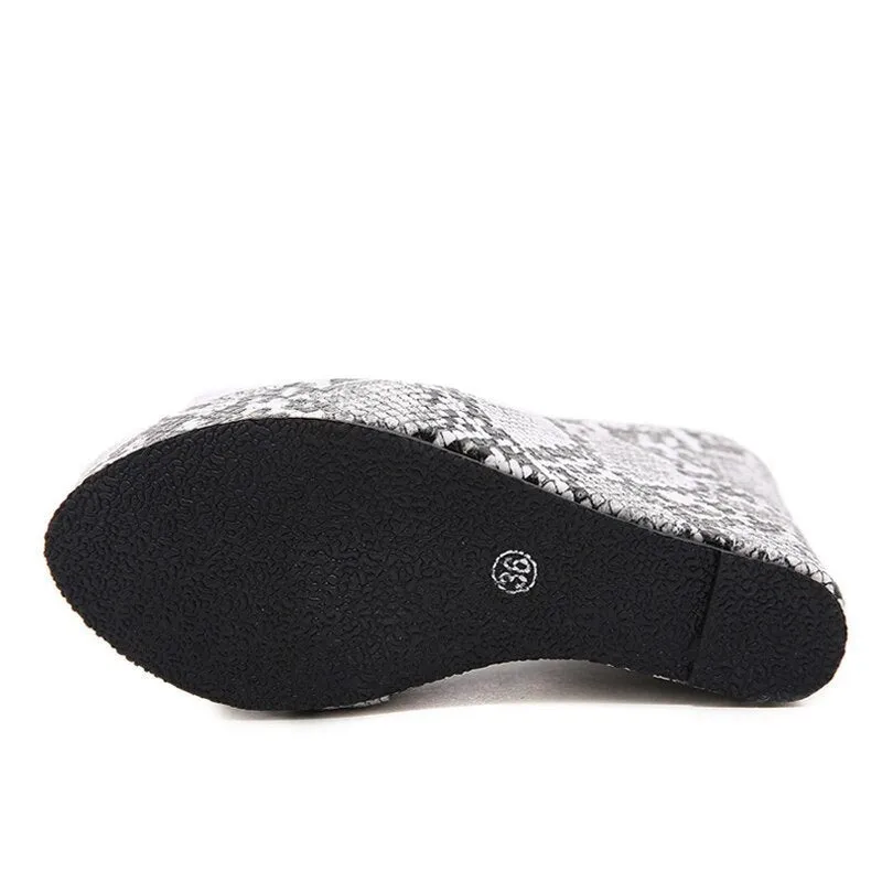 Animal Print Platform Wedges