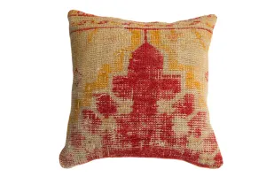 Antique Rug Fragment Throw Pillow
