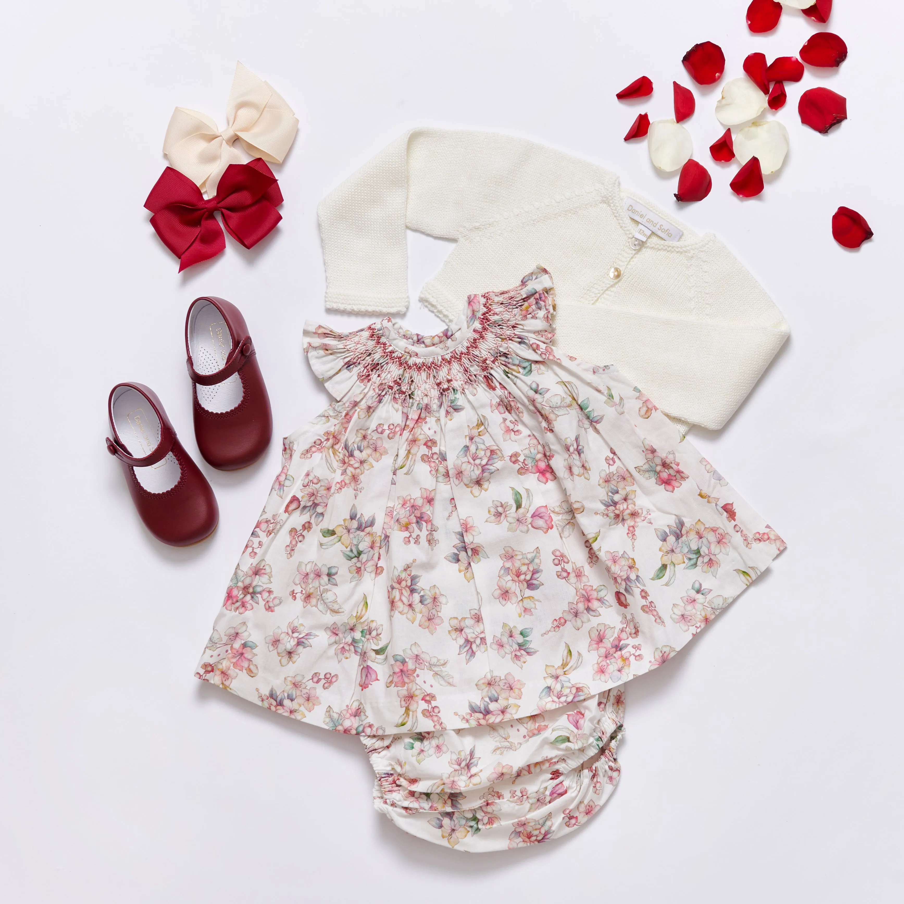 Audrey hand-smocked set