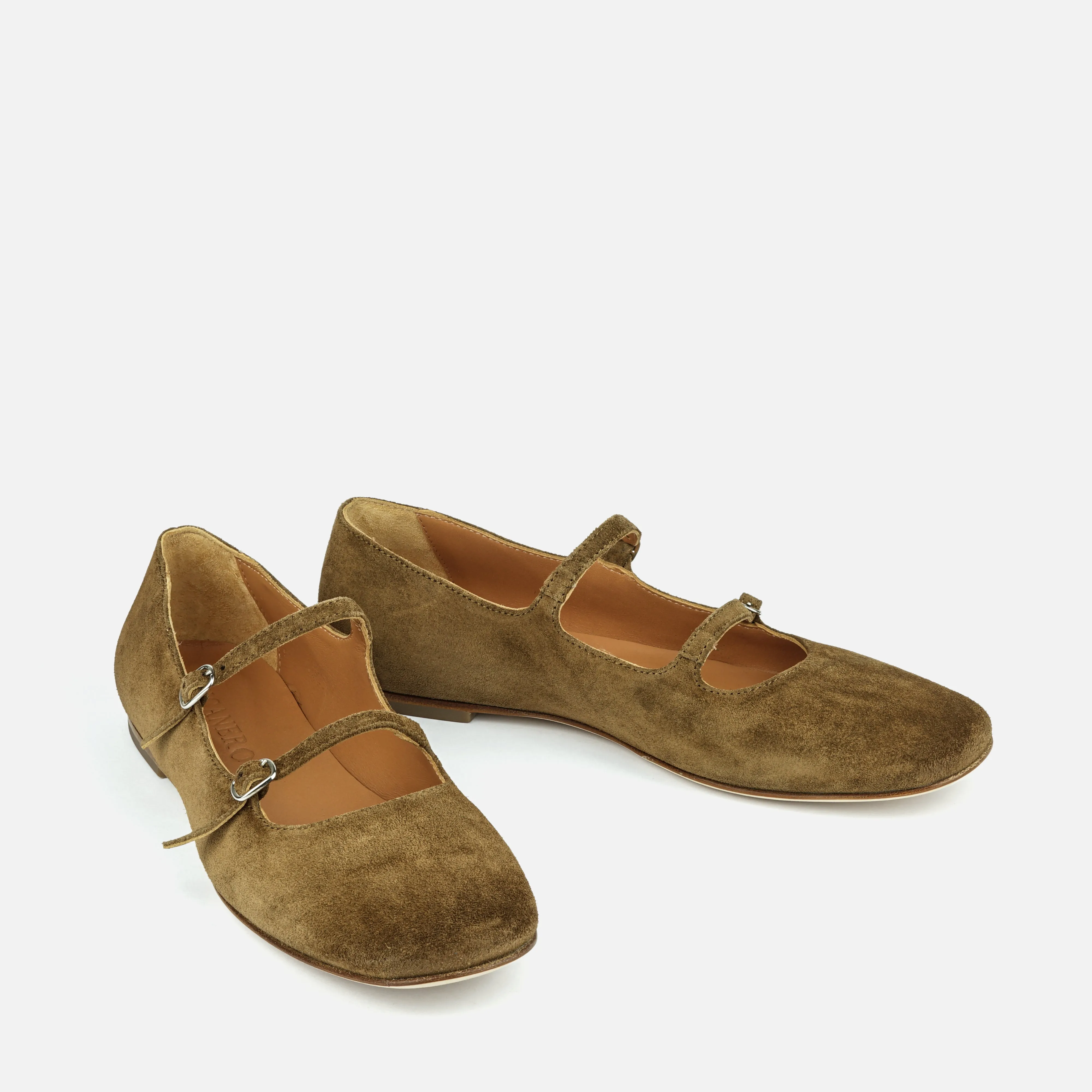 BALI | Noisette Suede Mary Jane Flat