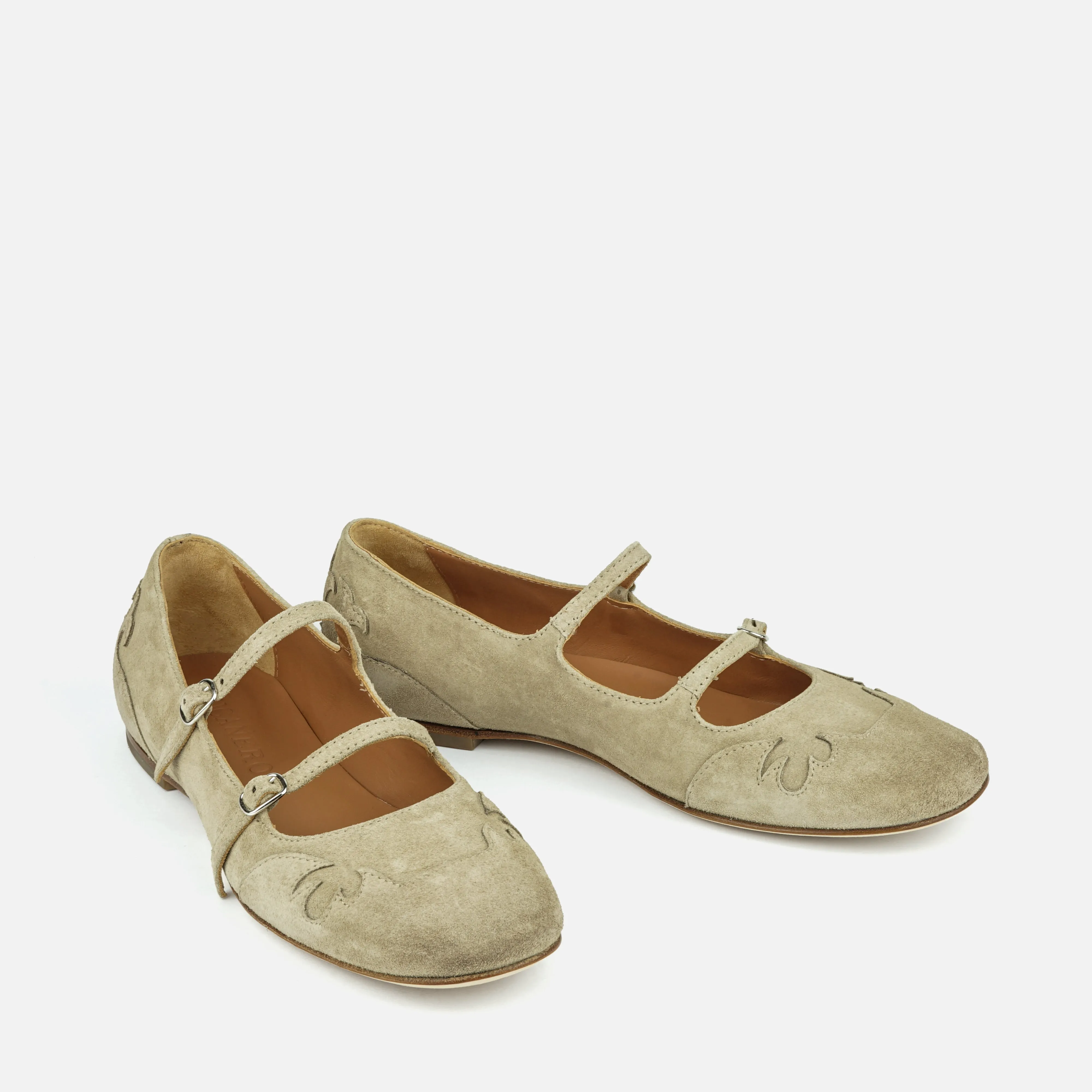 BALI | Noisette Suede Mary Jane Flat