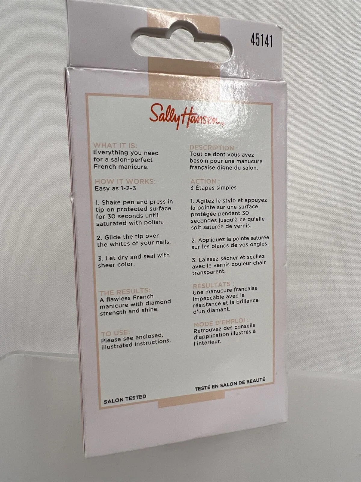 Ballet Bare 45141 Sally Hansen Diamond Strength French Manicure Pen Kit Gift Set
