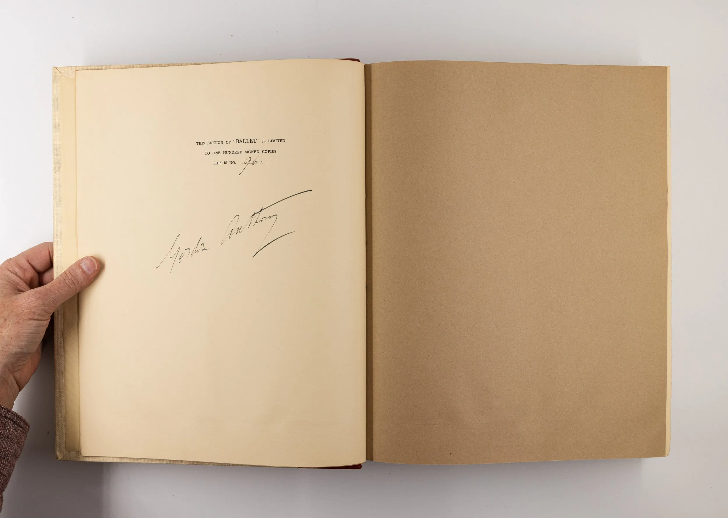 Ballet. Camera Studies – Gordon Anthony [Signed, 1st Ed.]