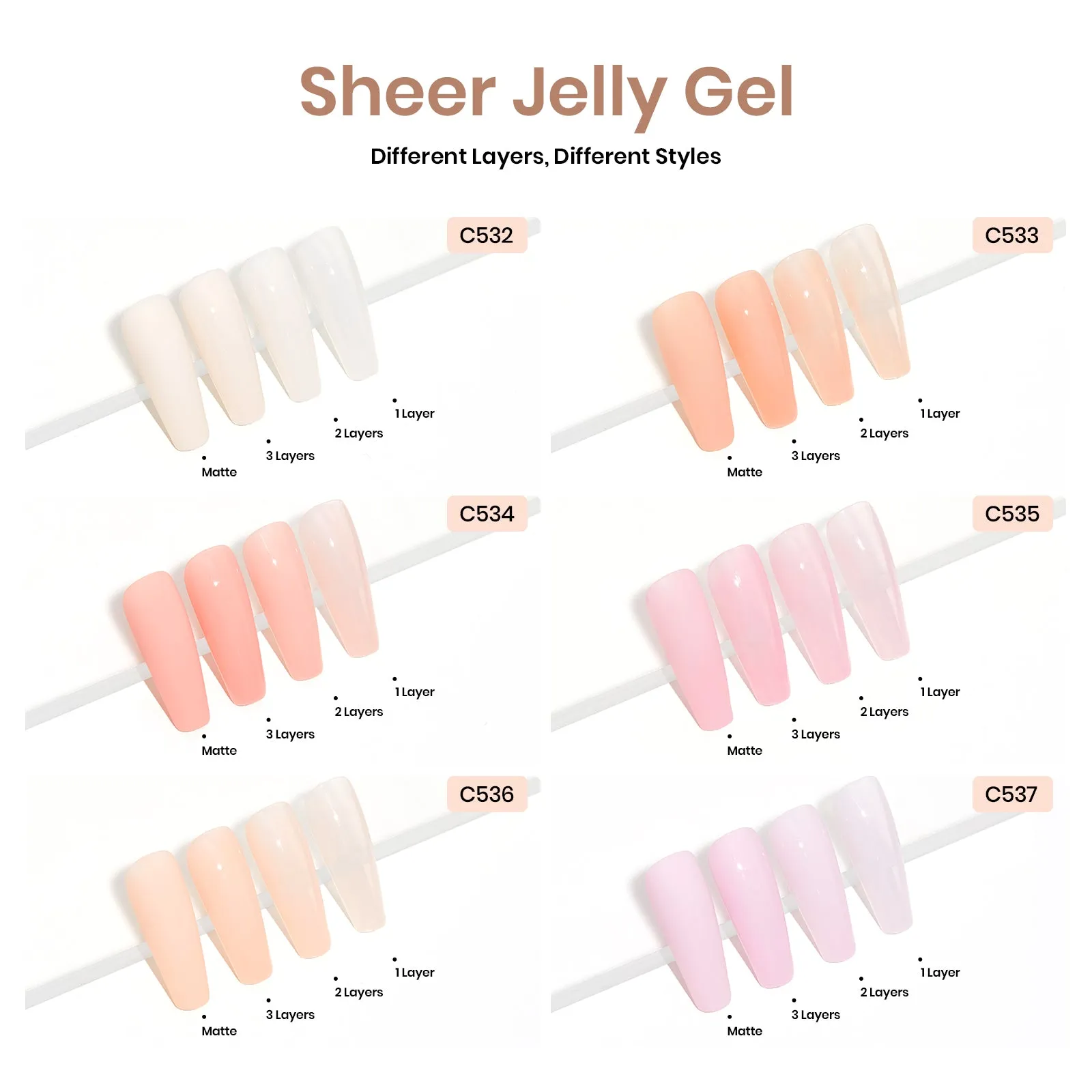 Ballet Dress | 6 Colors Gel Polish Set