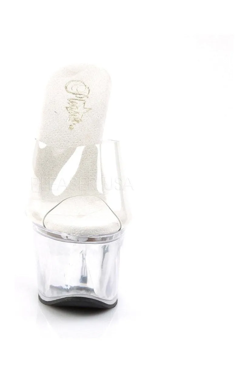 BEAU-601 Platform Slide  | Clear Vinyl