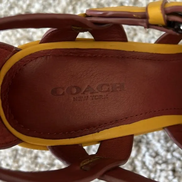 BEAUTIFUL Coach Dawn Leather Wedge