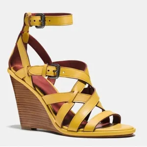 BEAUTIFUL Coach Dawn Leather Wedge