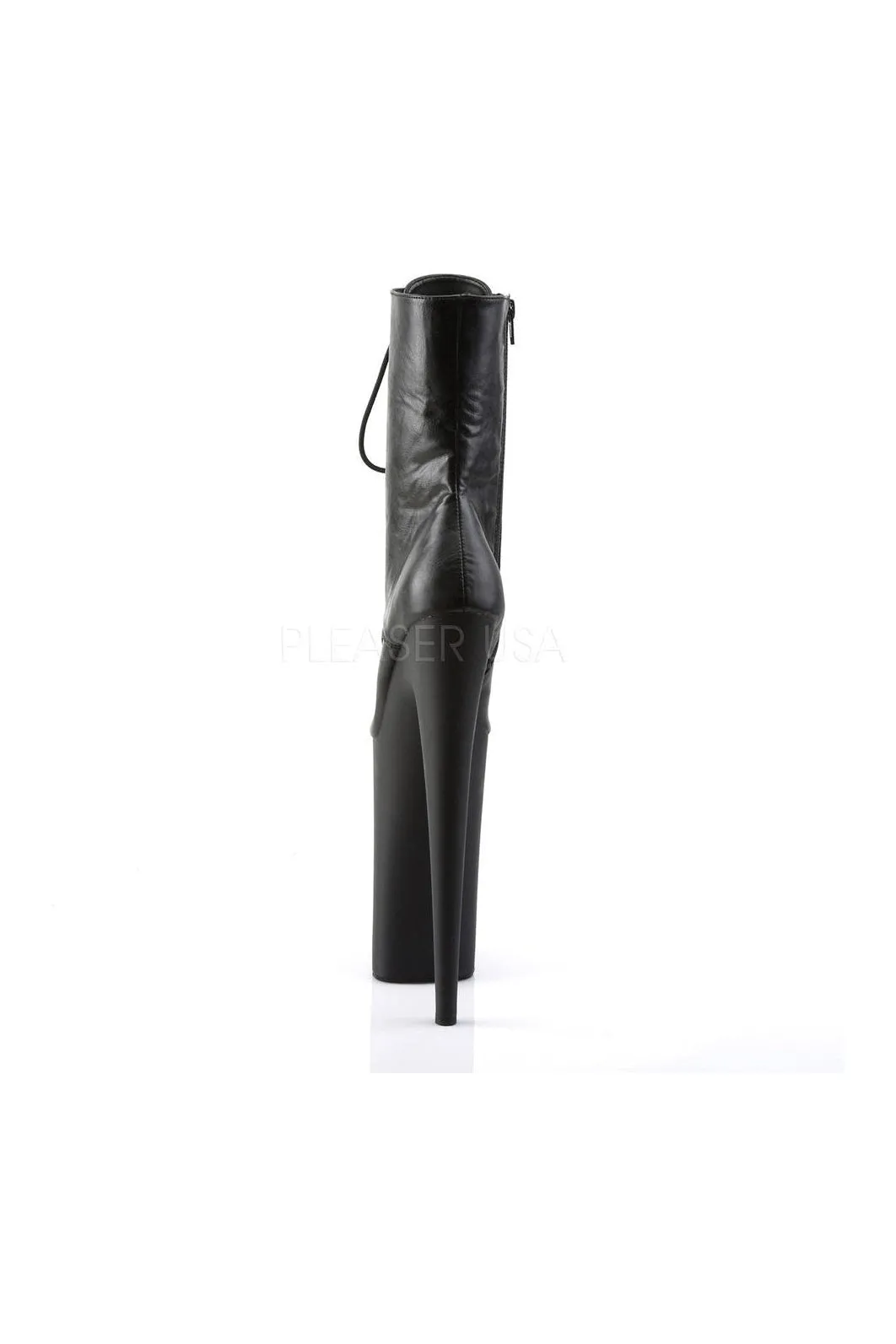BEYOND-1020 Platform Boot  | Black Faux Leather