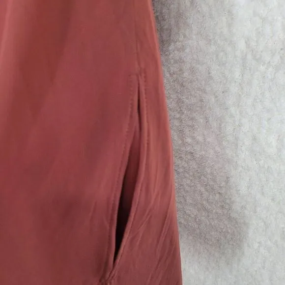 Birdy Grey Terracotta Convertible Chiffon Jane Cold Shoulder Dress Medium
