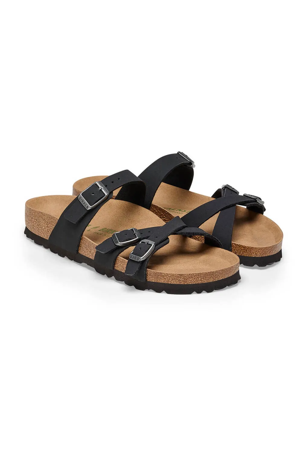 Birkenstock Birkibuc Franca Vegan Sandals for Women in Black | 1024985
