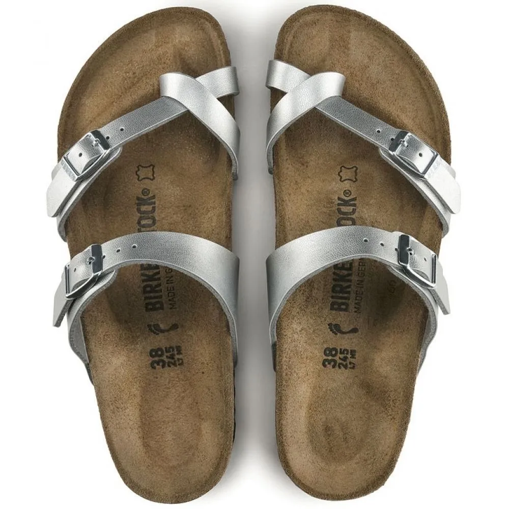 Birkenstock Women's Mayari Birko-Flor in Silver