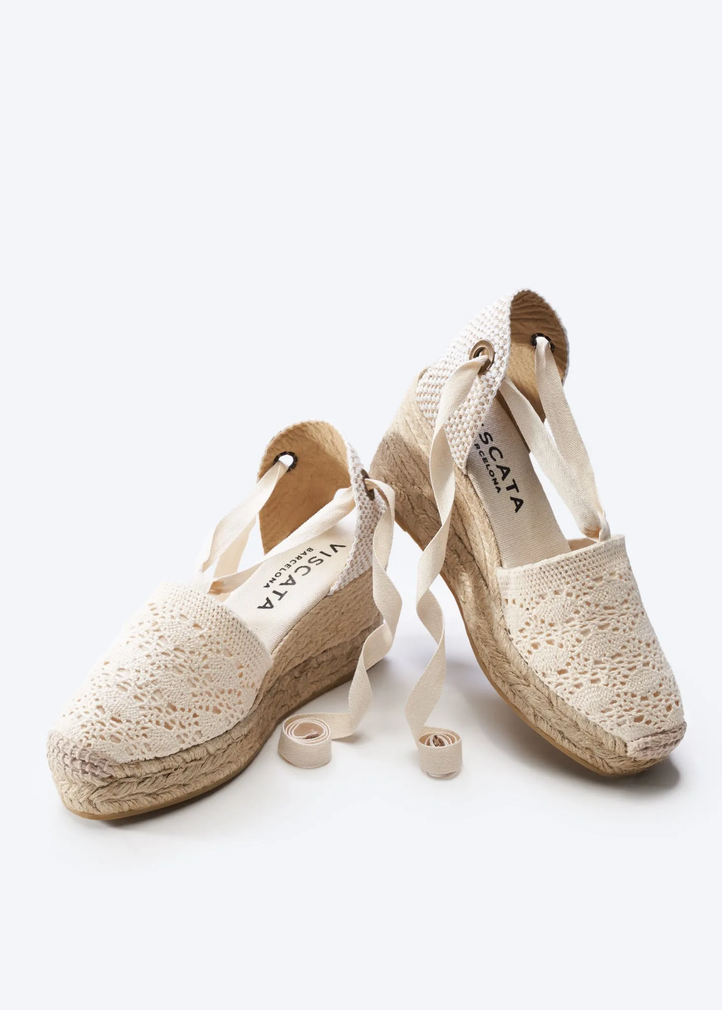 Bisbe Crochet Espadrilles Platforms