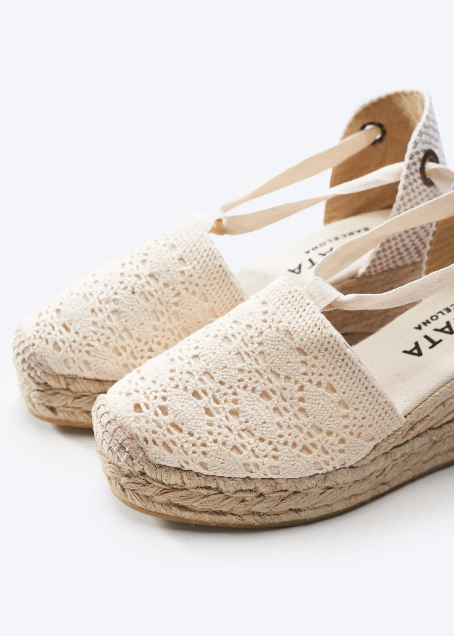 Bisbe Crochet Espadrilles Platforms