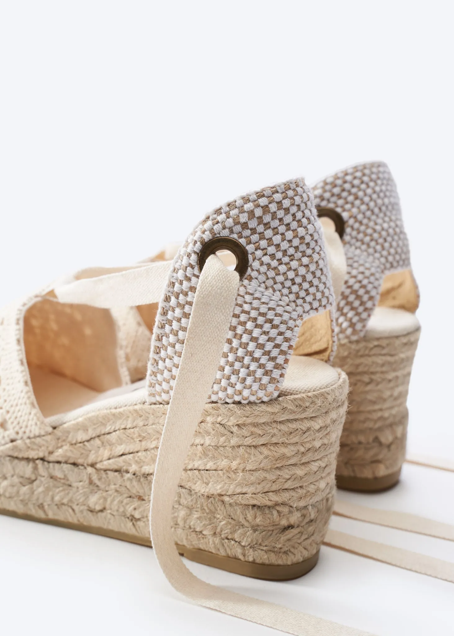 Bisbe Crochet Espadrilles Platforms