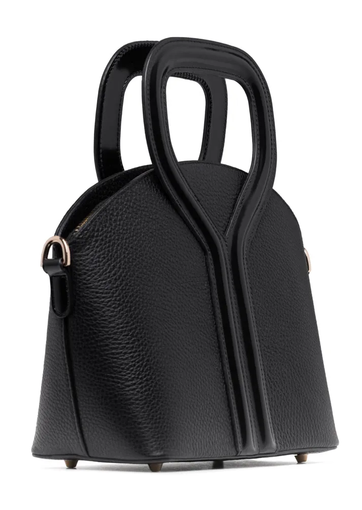 Black Pebbled Signature Bag