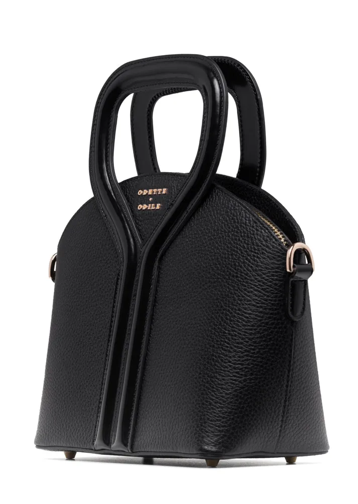 Black Pebbled Signature Bag