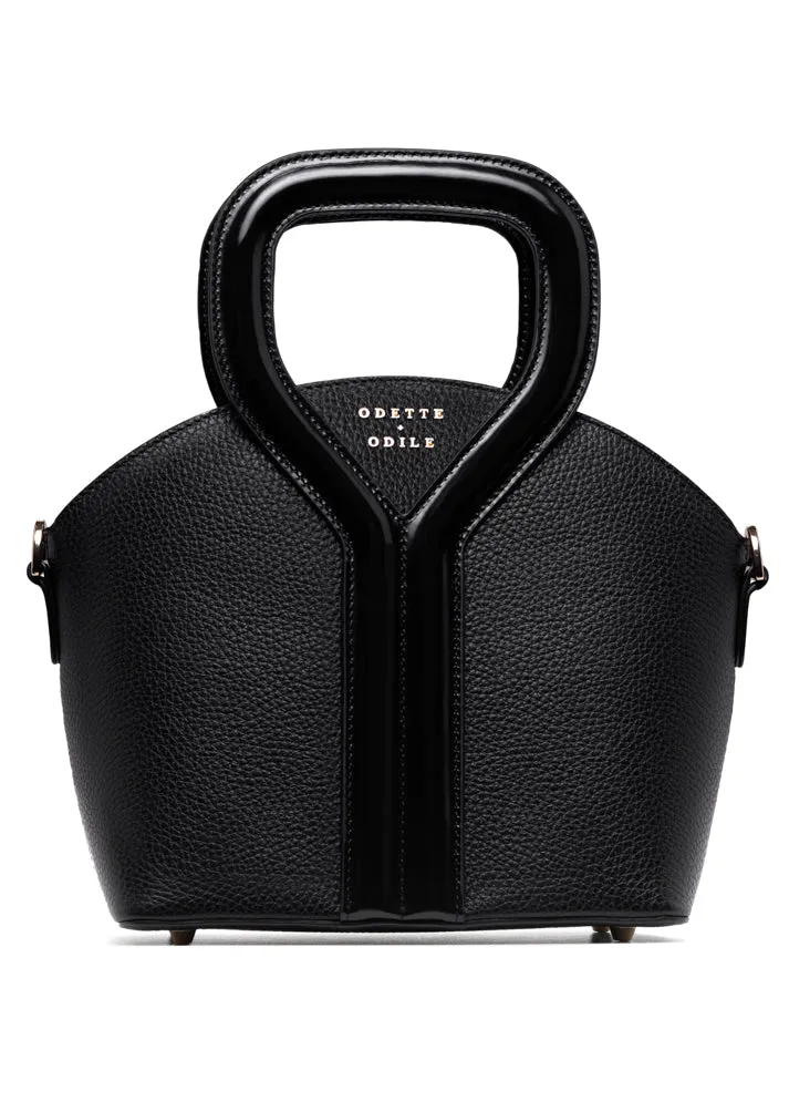 Black Pebbled Signature Bag